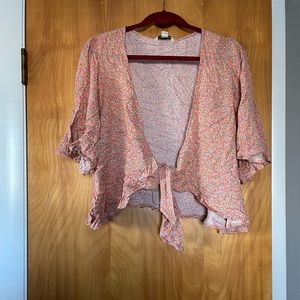 American Eagle Tie Front Crop Top